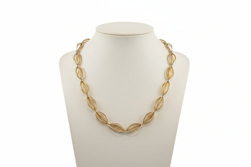Silver & Gold Double Element Necklace