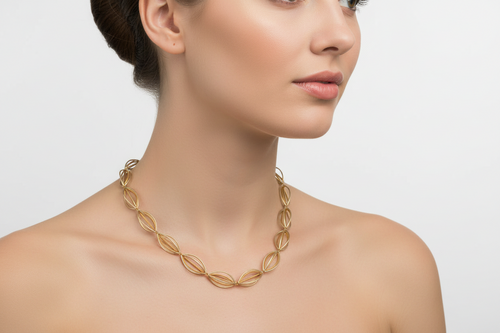 Silver & Gold Double Element Necklace
