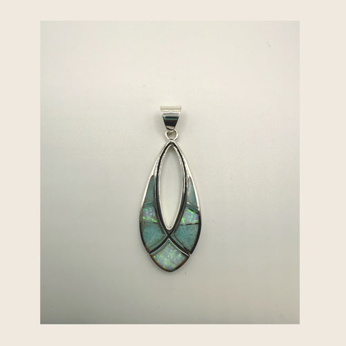 Opal & Amazonite Pendent