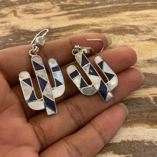 Large cactus earrings
