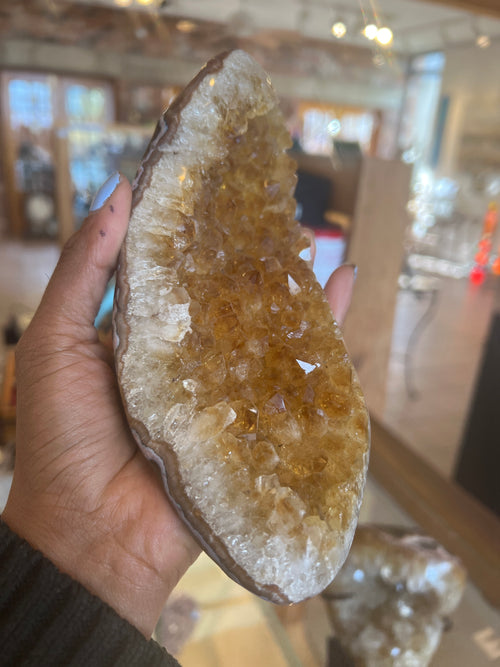 Citrine Rock Gemstone