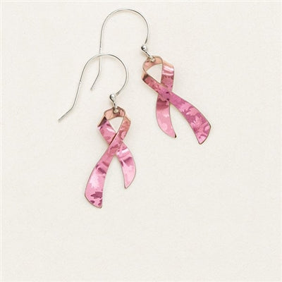 Breast Cancer Awareness Drop Earrings