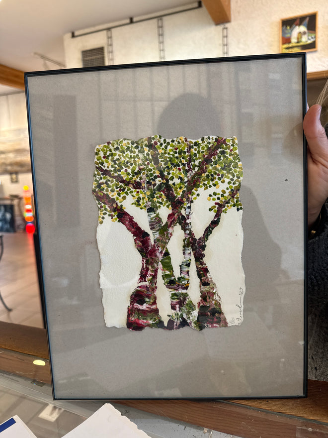 Original painting Lori Leachman thin frame