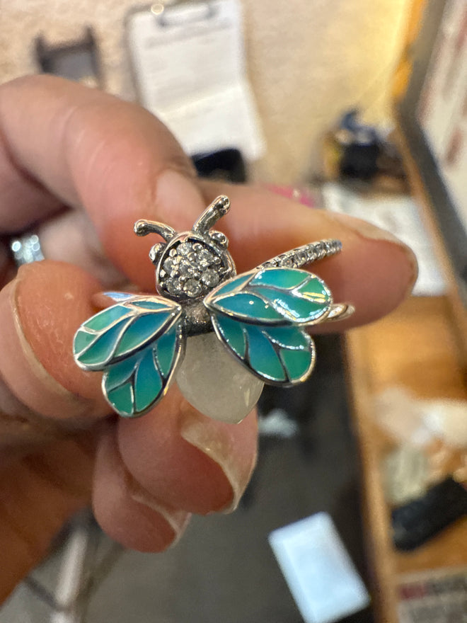 Blue Bee Ring