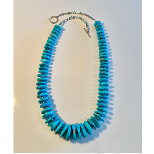 Kingman Turquoise Graduated Bead Necklace