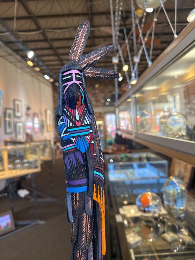 21-inch Kachina Sculpture by Navajo Artist Jerald Guy