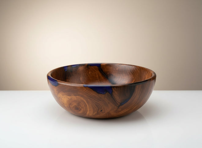 Handmade Mesquite Bowl 8”x 8” by Steve Betcher (Arizona Artist)