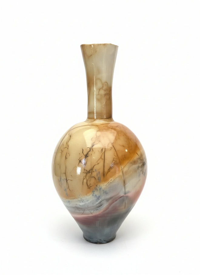 Saggar Fired Ceramic Vessel by Bob Smith
