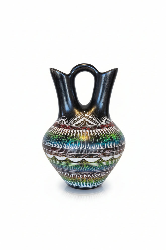 Wedding Vase by Myron Charley 9.5"H x 7"W