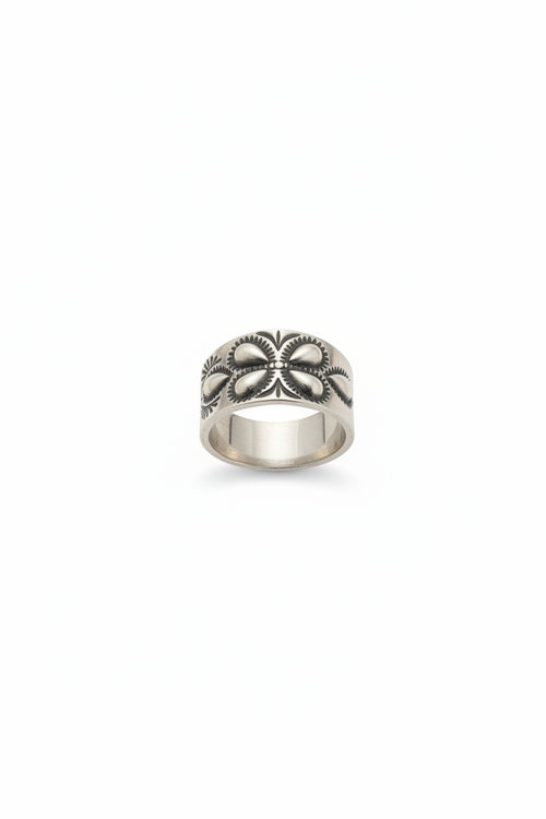 Sterling Silver Ring Band by Navajo Artist Cayatineto