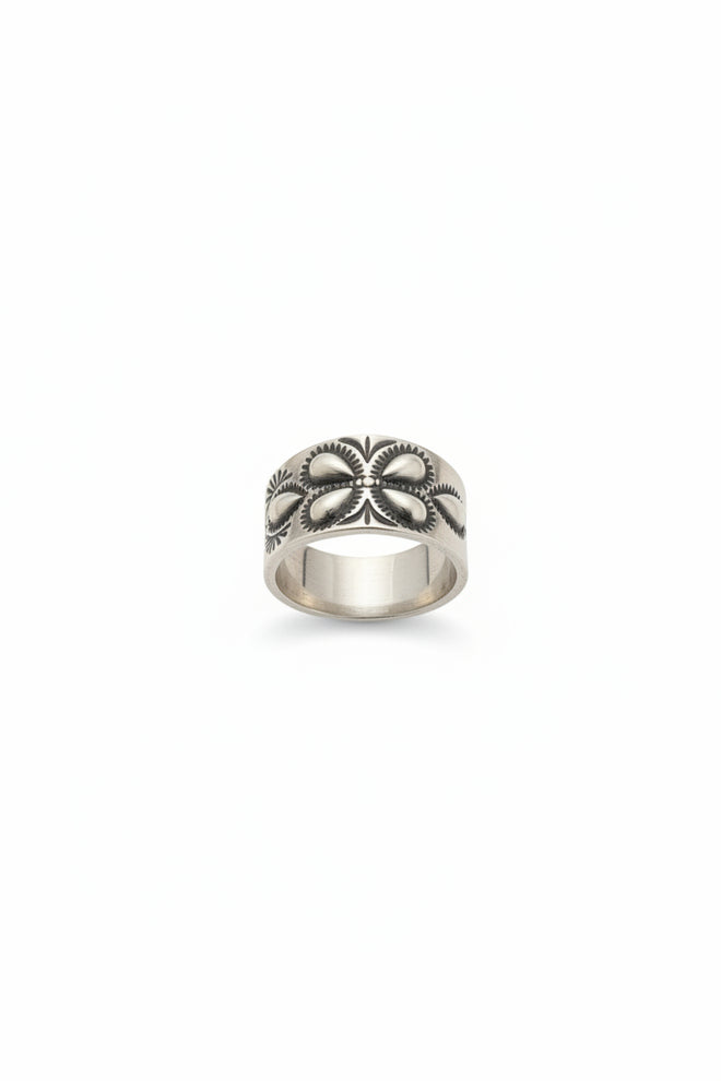 Sterling Silver Ring Band by Navajo Artist Cayatineto