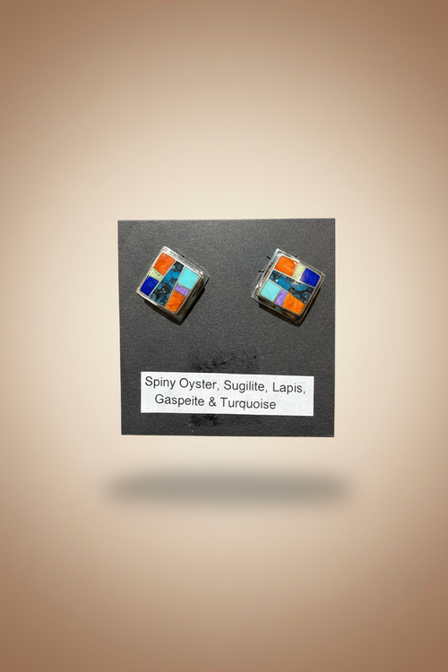 Square Post Stud Earrings