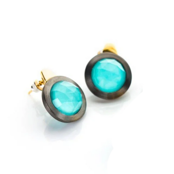 Turquoise Color Crystal Earrings