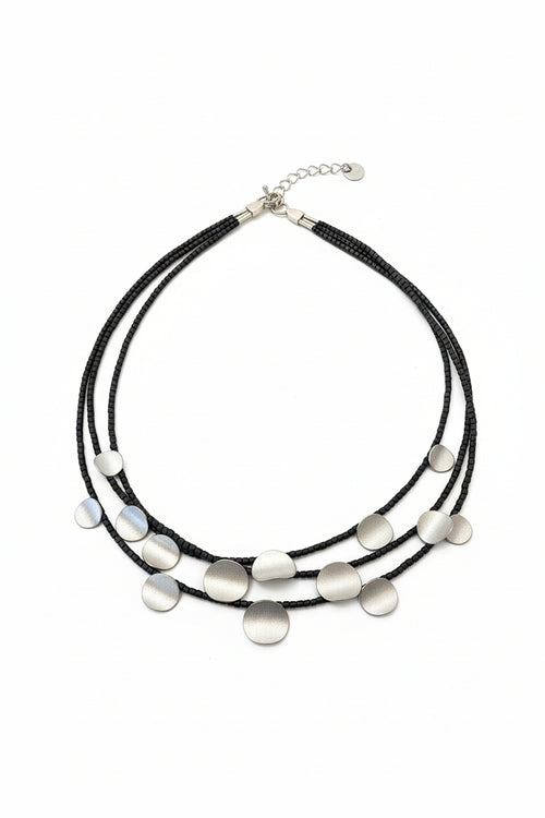 3 strand disc necklace 