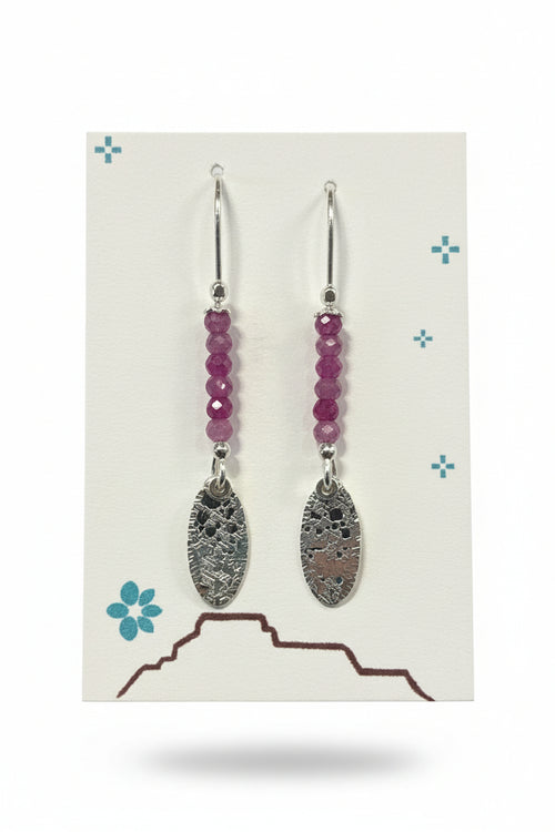 Natural Ruby Earrings