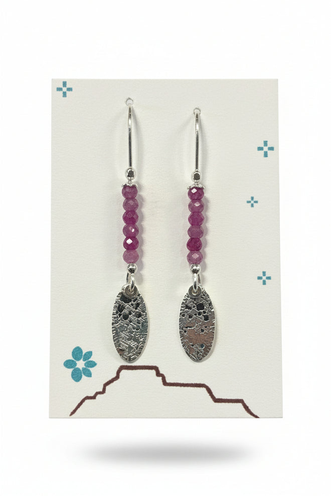 Natural Ruby Earrings