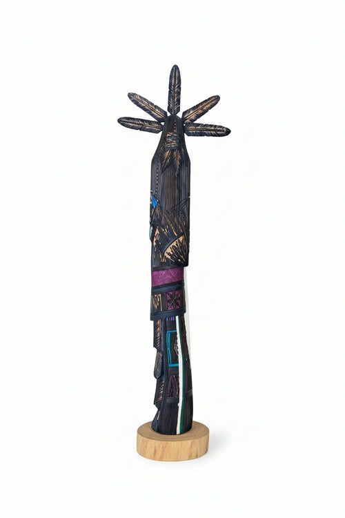 Feather Handmade Native American Kachina Sculpture