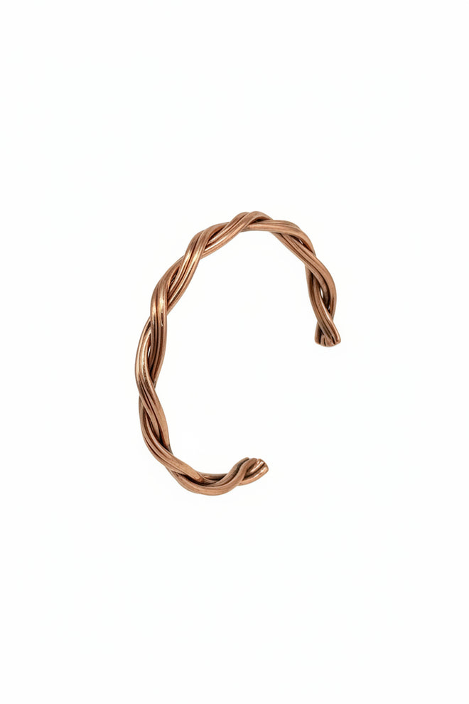 Braided Copper Cuff by Navajo Artist Bennie Watchman