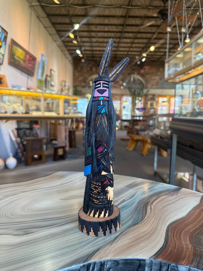 12-inch Kachina Sculpture by Navajo Artist Jerald Guy