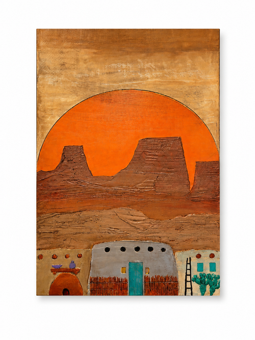 49x32 vertical adobe wall art