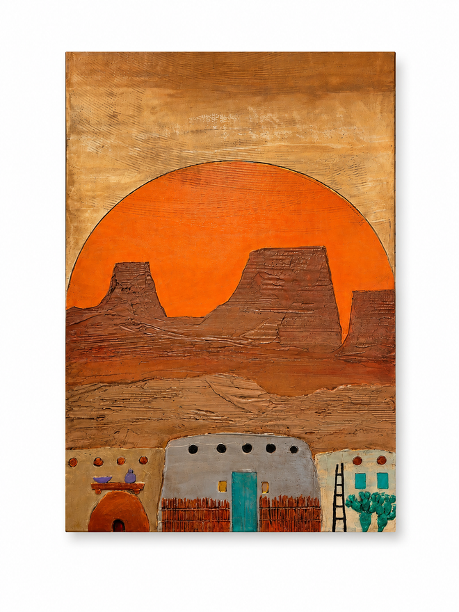49x32 vertical adobe wall art