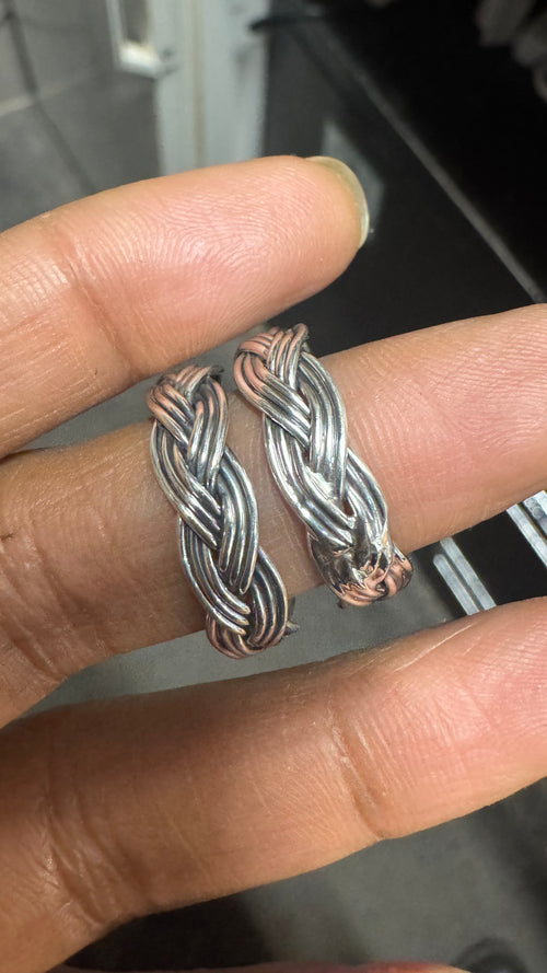 Navajo Artist Verna Tahe rings