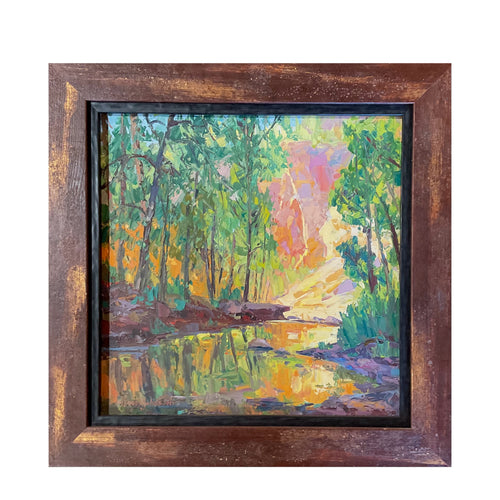 Golden Glow 16x16 (Palette knife oil)