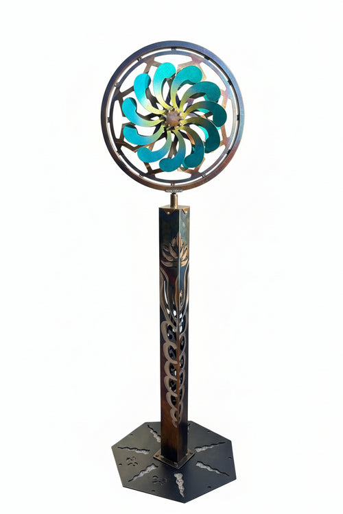 Turquoise Ring Head Sculpture