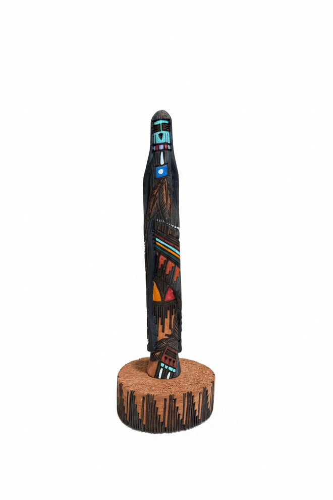 8-inch Kachina Sculpture by Navajo Artist Jerald Guy