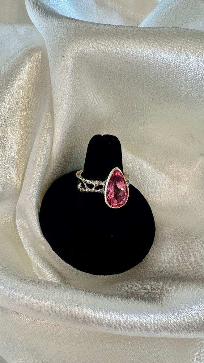 Pink Topaz Ring