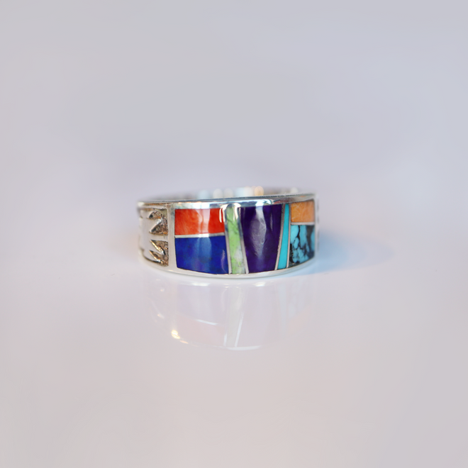 Indian Summer Navajo Inlaid Ring