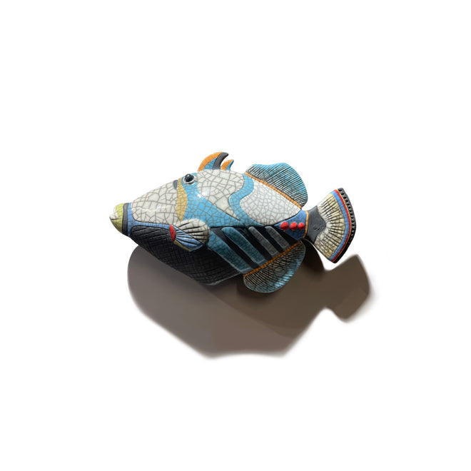 Large Picasso Fish Wall Mounted (Blue)