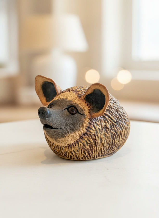 Handmade Ceramic Hedgehog Sculpture by Sumati Colpitts
