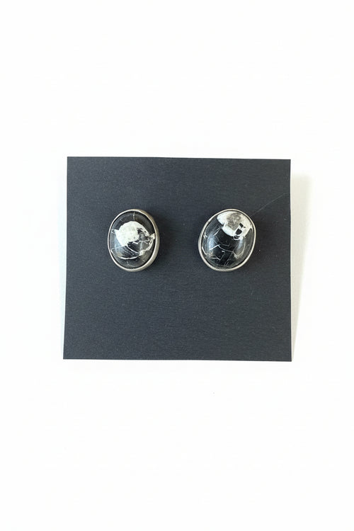 Sterling Silver Buffalo Turquoise Small Post Stud Earrings