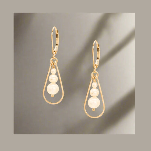 Pearl Trifecta Earring