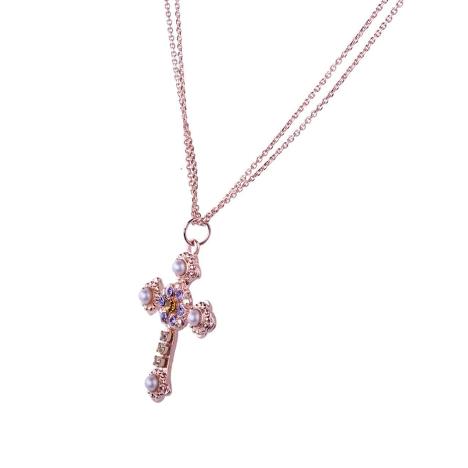 Flat Cross Pendent with Chain