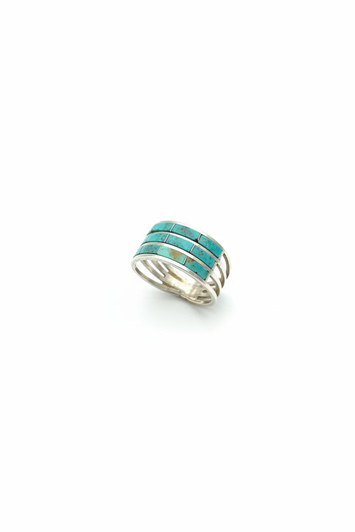 Turquoise Ring by Navajo Artist Claresse Kylestewa