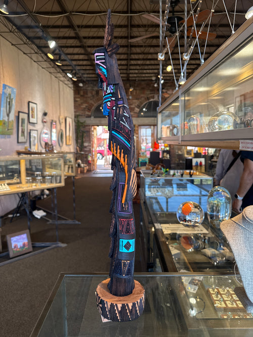 21-inch Kachina Sculpture by Navajo Artist Jerald Guy