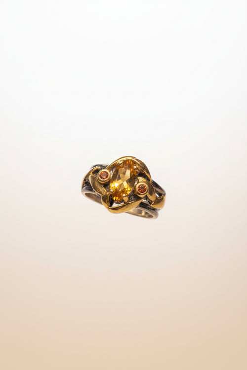 Marquis Cut Citrine Ring
