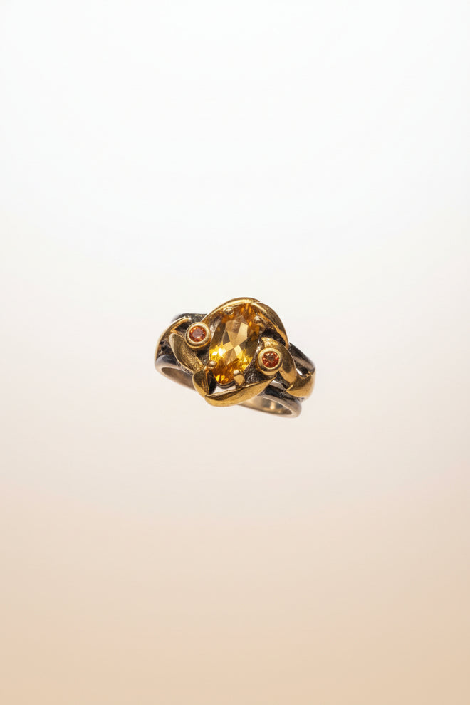 Marquis Cut Citrine Ring