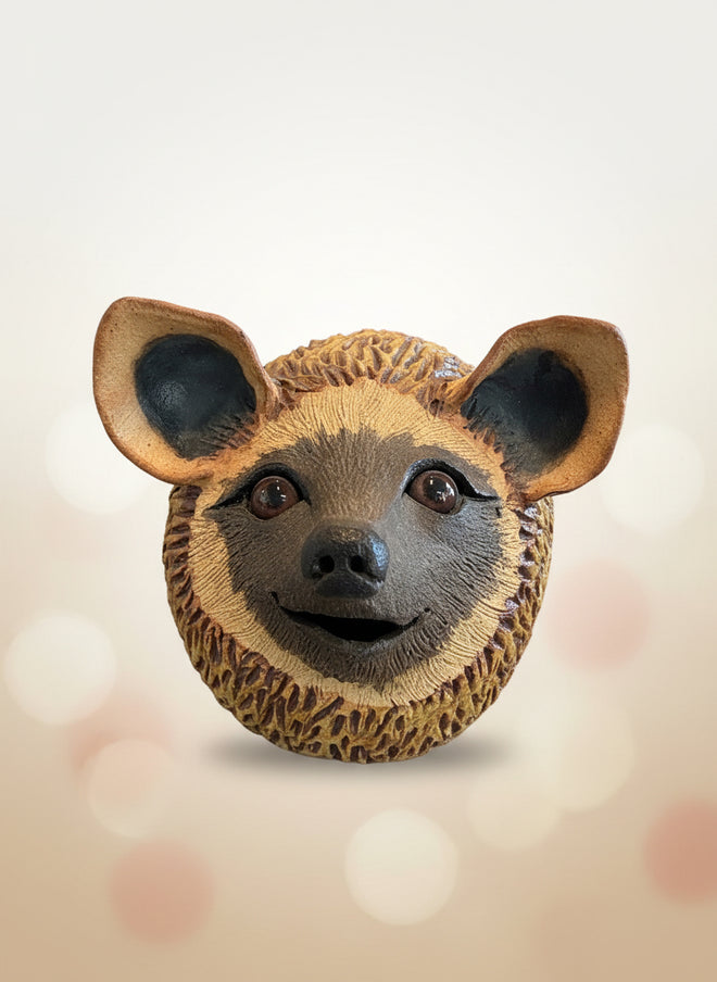 Handmade Ceramic Hedgehog Sculpture by Sumati Colpitts