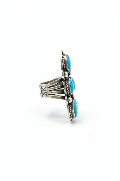 Sterling Silver Turquoise Ring by C Noble (Vintage)