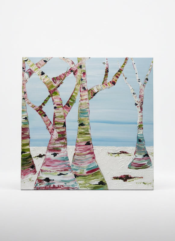 Marching Towards Spring 20”x20” oil on canvas