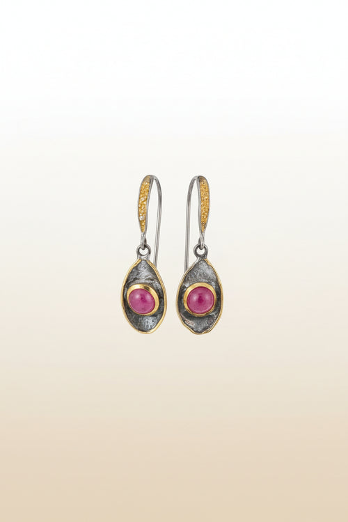 Ruby & Sapphire Earrings
