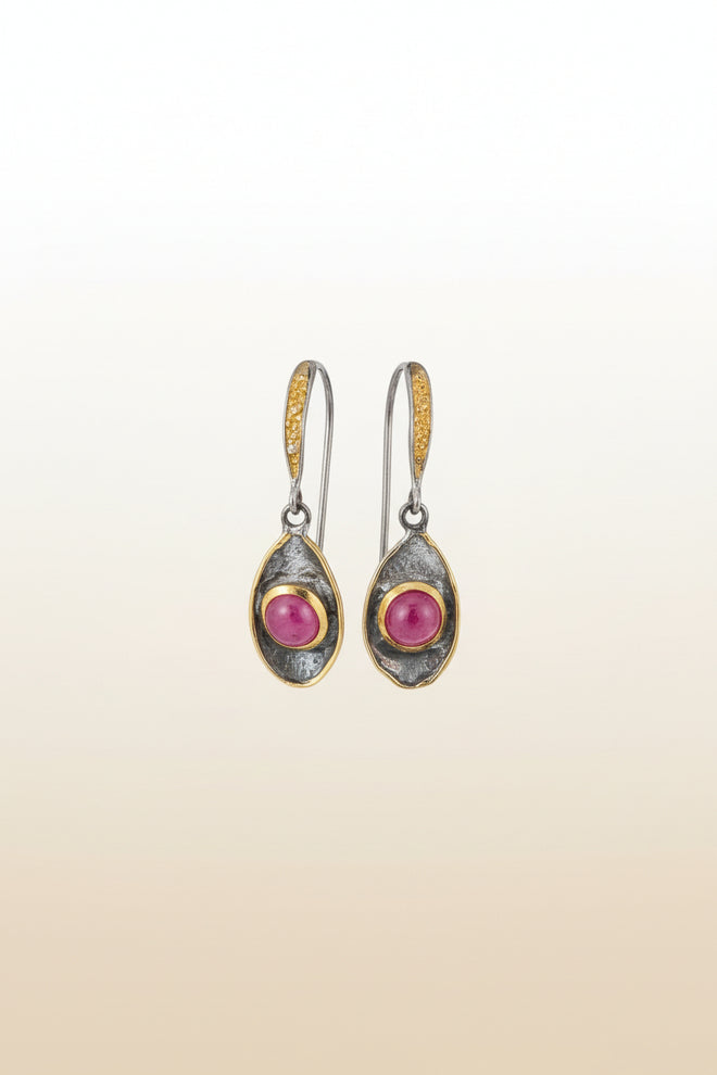 Ruby & Sapphire Earrings