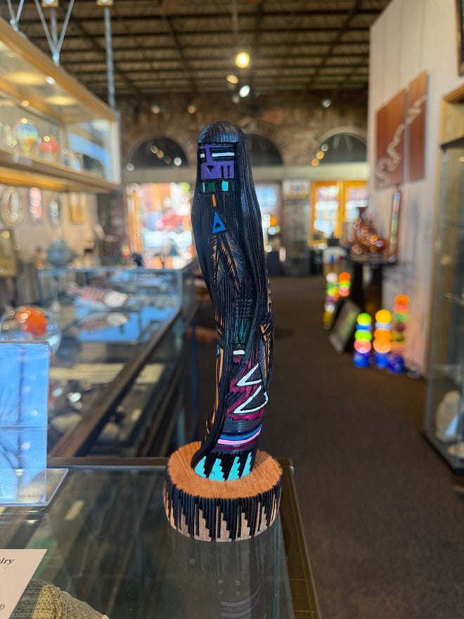 9-inch Kachina Sculpture by Navajo Artist Jerald Guy