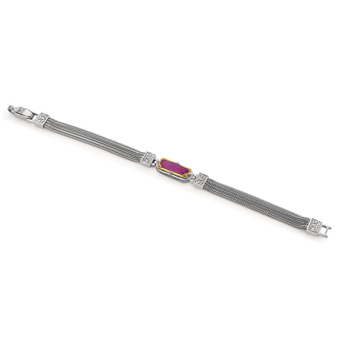 Ruby Doublet Bracelet