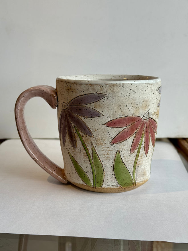 Flower Handmade Ceramic Mug