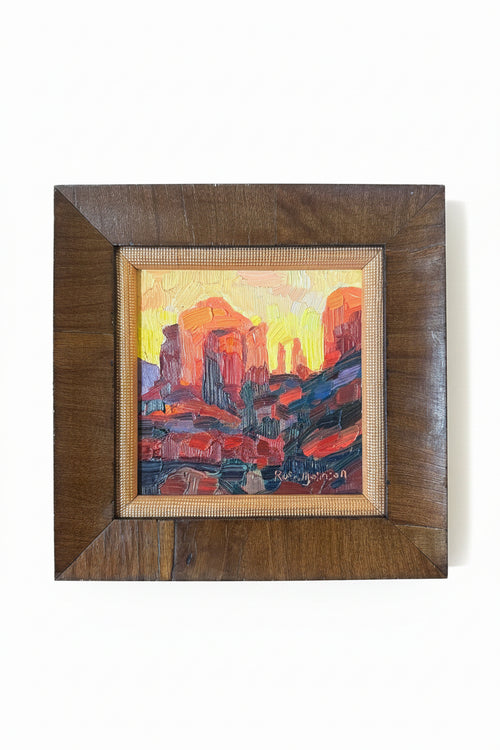Summer Sunset (Framed) — Cathedral Rock Sedona Arizona