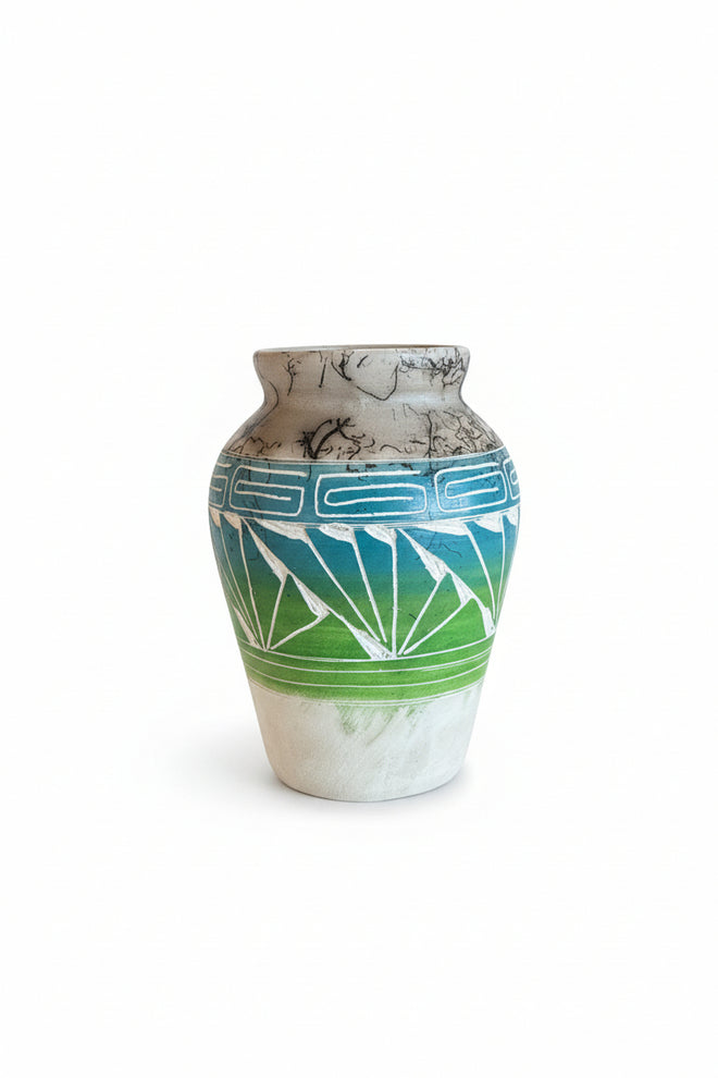 Navajo Carved Pottery by Cecelia Benally